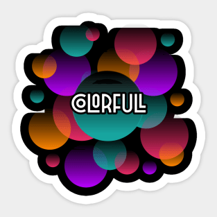 COLOR FULL MULTI COLORED BALLS Sticker